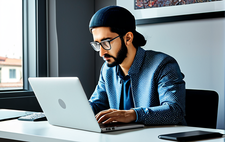 **
"A professional graphic designer working on a laptop in a modern Istanbul office, creating digital artwork, fully clothed, modest office attire, safe for work, perfect anatomy, natural pose, digital art, high quality, professional."
**