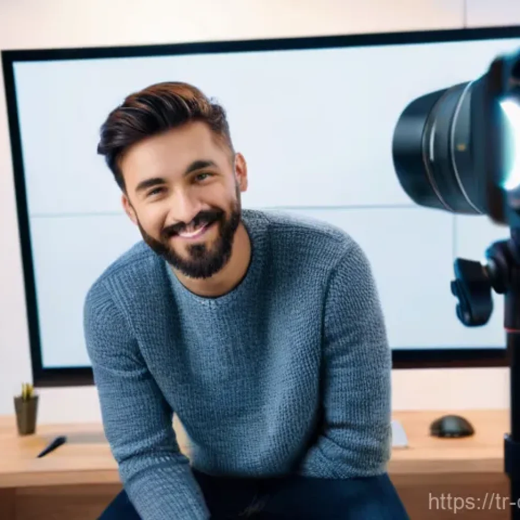 디지털 제작자 운동의 영향력 있는 플랫폼 분석 - **Prompt: "A vibrant, modern content creator in their late 20s, with a warm and engaging smile, is a...