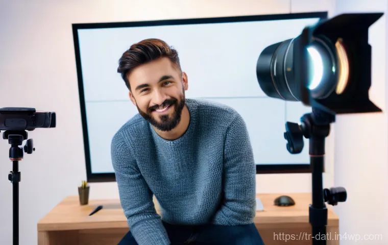 디지털 제작자 운동의 영향력 있는 플랫폼 분석 - **Prompt: "A vibrant, modern content creator in their late 20s, with a warm and engaging smile, is a...