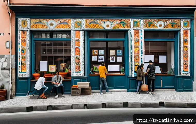 디지털 제작자를 위한 자금 조달 방법 - A vibrant coworking space in Istanbul filled with diverse digital creators collaborating on projects...